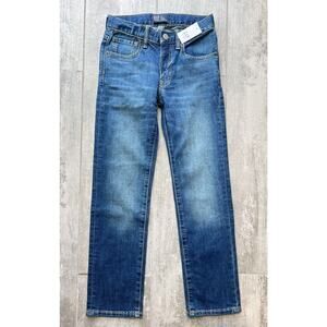 Gap Kids Boys Stretch Denim Jeans Medium Wash Washwell NEW Straight Leg 8 Slim